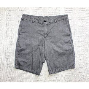 Lululemon Commission men's grey shorts Size 36 Pockets & Zip un outdoor Sport
